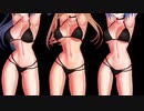 【MMD】腹踊りするオンナノコたちのパズルを解いて