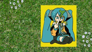 ネギを食べる初音ミク アニメーション素材