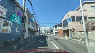 宮城　仙台　白石城　蔵王方面ドライブ11　白石市街地から白石城の駐車場　2023　0401　マツダ２車載