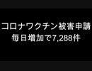 コロナワクチン被害申請　毎日増加で7,288件