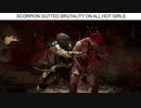 リョナ ゲームオーバー Scorpion Gutted brutality on hot girls Mortal Kombat 11