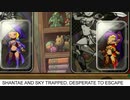 スカイ & シャンテ リョナ ゲームオーバー Sky Shantae Ryona trapped, struggle to escape Shantae series