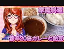 家庭料理【飯テロ】_激辛20倍カレーと納豆