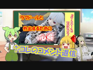 【ラブドールと学ぶ】まずはこれを覚えよう！ラブドールと外出するための「心得」のコメント返信【ゆっくり解説・ゆっくり茶番劇】