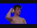 横を向くダウン症兄貴