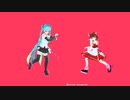 【DANCE aROUND】FUJIMORI -祭- FESTIVAL(2人でVENUS)を博麗霊夢と初音ミクが踊る