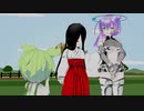 構って欲しいずんだもん vs 中国うさぎ【MMD】