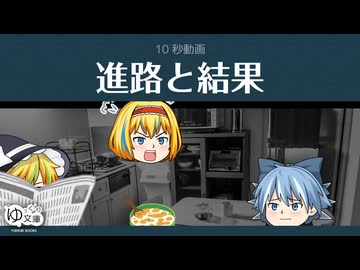 【ゆっくり文庫】10秒動画「進路と結果」