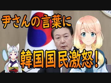 【韓国の反応】尹さんの発言に韓国国民が激怒！【世界の〇〇にゅーす】