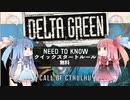 【クトゥルフ神話TRPG】デルタグリーン・ニードトゥーノー無料クイックスタートルールを解説してみた