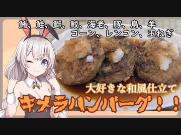 紲星あかりの一人メシ【キメラハンバーグ】