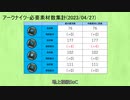 【アークナイツ】必要素材数-2023/04/27