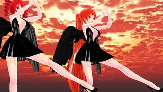 【MMD】堕天使【重音テト　波音リツ】