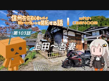 【ボイロ車載】信州在住初心者ライダーが地元ツーリングルートを開拓する話　第103話【CBR400R】