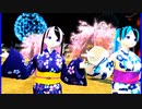 MMD、浴衣姿のルカ、浴衣姿のミク、計2人、で、YOASOBI「大正浪漫」初音ミクカバー
