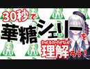 30秒で華糖シェリーを理解（わかるわけがなか）ろう！