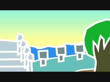 【Saki AI】緑のオレンジ色の空
