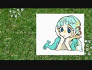 髪をなびかせるつくよみちゃん アニメーション素材