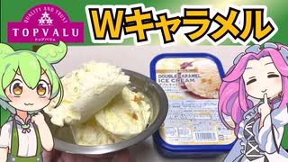 トップバリュの赤いヤツ「ダブルキャラメルアイスクリーム」