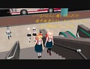 いつもの２人に癒してもらおうと通学風景をストーキングしていたらバレて睨まれちゃった件