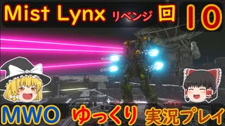 ゆっくり実況でおくるMWO Part10 【Mist Lynx リベンジ 回】