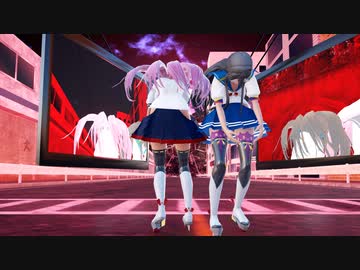 【Ray-mmd】明石と大淀がゴーストタウンでバイオレンストリガー