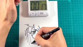 星野アイを1分で描いてみた。推しの子。
