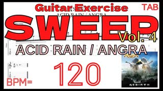 小スウィープ速弾きピッキングが絶対弾ける練習方法 ACID RAIN / ANGRA【TAB】Kiko Loureiro アシッドレイン アングラ キコ･ルーレイロ スウィープピッキング練習