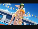 【MMD】金ビキニのGUMIちゃんとLEMOちゃんに【うちゅーの☆ふぁんたじー】を踊ってもらった【GW】