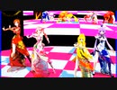 MMD、テト、リン、メイコ、ゆかり、計4人、で、ローリンガール・feat・重音テト・カバー