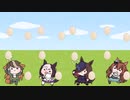 卵拾うし・・・。（たぬき）