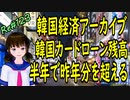 韓国経済 アーカイブ 　カードローンがどんどん増えている半年で残額が昨年を越えた　というお話　＃123　ニコニコ版