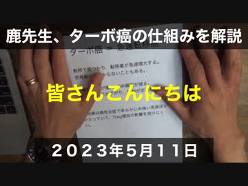 鹿先生、ターボ癌の仕組みを解説 @kinoshitayakuhi