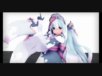 【MMD】雪ミクさんに「ハッピートラップ」を踊ってもらった♪