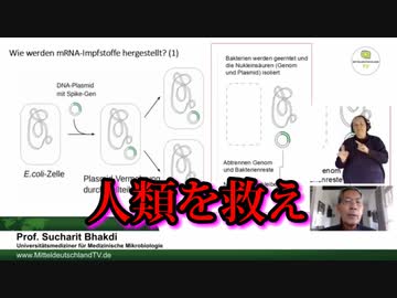 ワクチン接種で体内に異物のDNAが混入－バクディ教授からの緊急の呼びかけ「人類を救え」