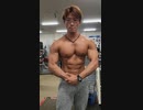減量前最後のコンディションチェックとポージング練習