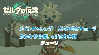 【ゼルダの伝説】ガタキサの祠、イジョオの祠 メインチャレンジ : リト村のチューリ  Part 16【ティアーズ オブ ザ キングダム(ネタばれあり)】