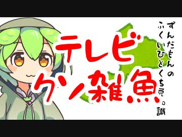 ずんだもん「テレビ局が...」