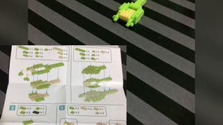 プチブロック　ティラノサウルス　【１００均】PETIT BLOCK　Tyrannosaurus　【hundred yen store】　