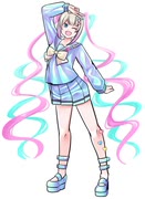 【超てんちゃん】を描いてみた。