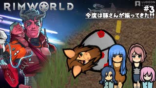 [RimWorld_Biotech #3] 食料が安定しない。豚さんが降ってきた⁉リムワールドDLC&MOD導入。初心者プレイ動画☆MOZU game's☆彡