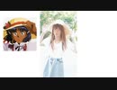 05【女装】女装してみました。麦わら帽子+フリフリTシャツ＋広がるデニムスカート で自撮り！コスプレ   男の娘。Crossdresser & Cosplay 女装子　ドレス　ストッキング　生脚生足