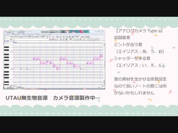 【UTAU】無生物音源デモ【カメラ音源】
