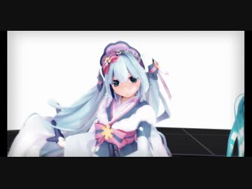 【MMＤ】雪ミクさんに「ビバハピ」を踊ってもらった♪