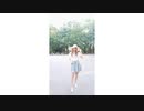 06【女装】女装してみました。おまけ編　白ハイヒール＋麦わら帽子+フリフリTシャツ＋広がるデニムスカート で自撮り！コスプレ   男の娘。Crossdresser & Cosplay 女装子生脚生足
