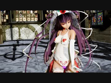 対魔忍MMD　花嫁ゆきかぜでXYZの魔法（ボテ腹）