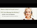 POF Voice Message Not Working ? Dial 1-855-276-3666