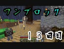 【１３日目】ワンブロックでハードコアな世界を生き残る