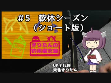 きりたんの釣果備忘録 ＃5　軟体シーズン（ショート版）