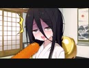 フランクフルトを食べる中国うさぎ